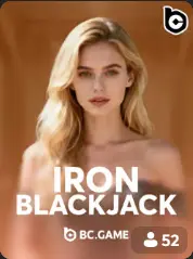 Iron Blackjack BC Game France game cover