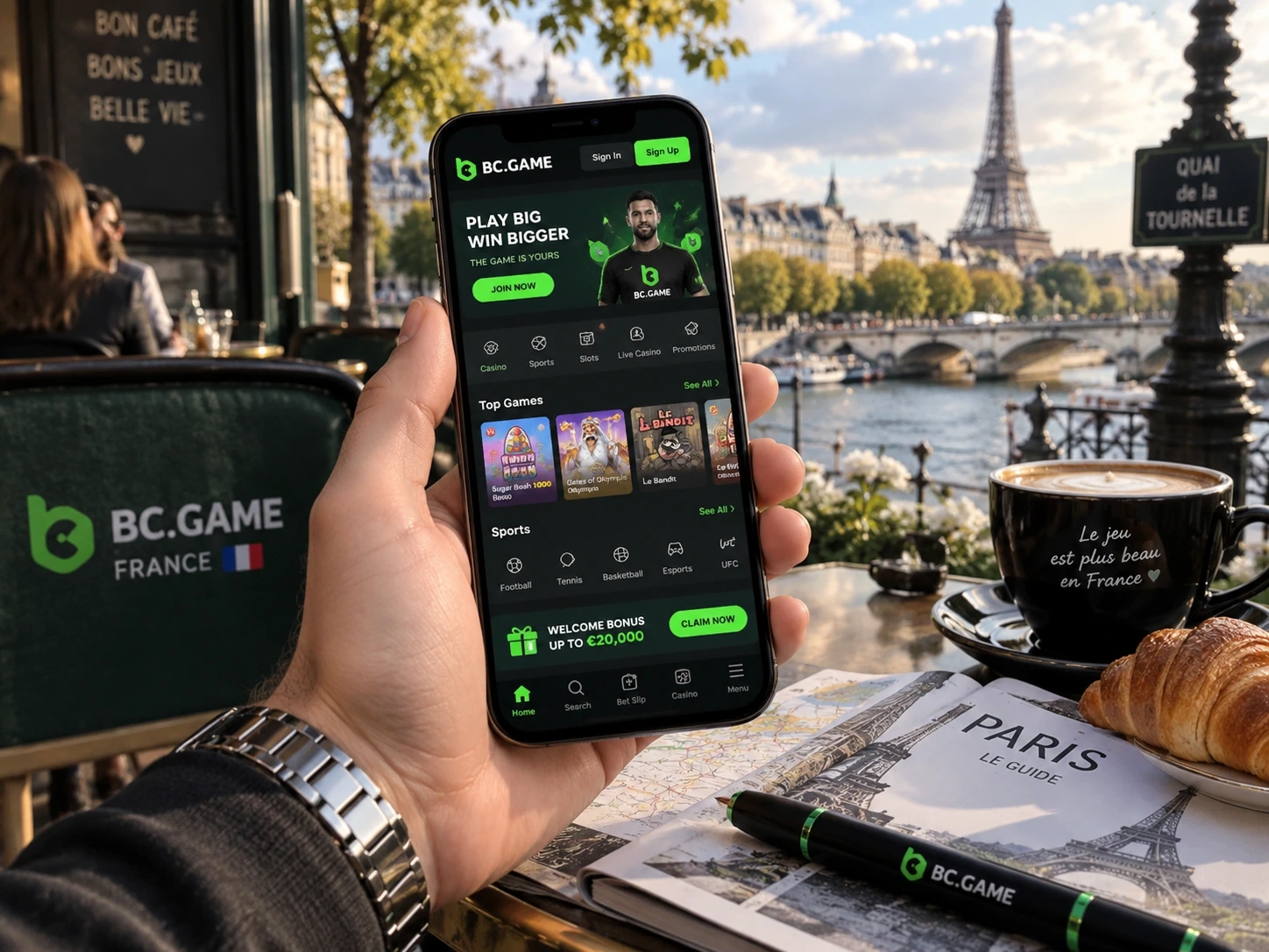 Application mobile BC Game France