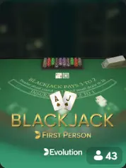 Blackjack First Person BC Game France game cover